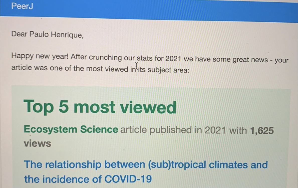 Destaque acadêmico - Top 5 most viewed